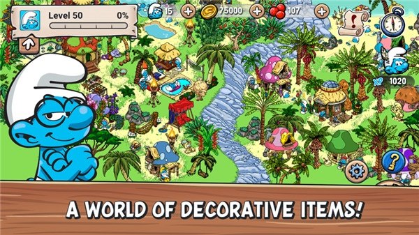蓝精灵村庄苹果版游戏截图1